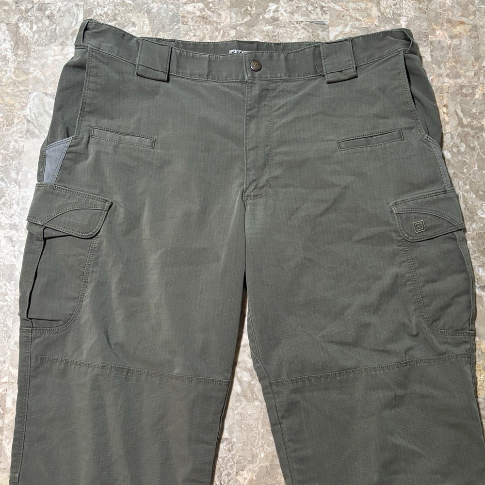 5.11 Tactical Stryke Pants Mens 40x32 Green Ripstop Cargo Work Stretch